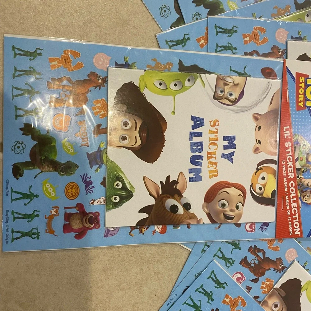 10 toy story sticker and book sets new